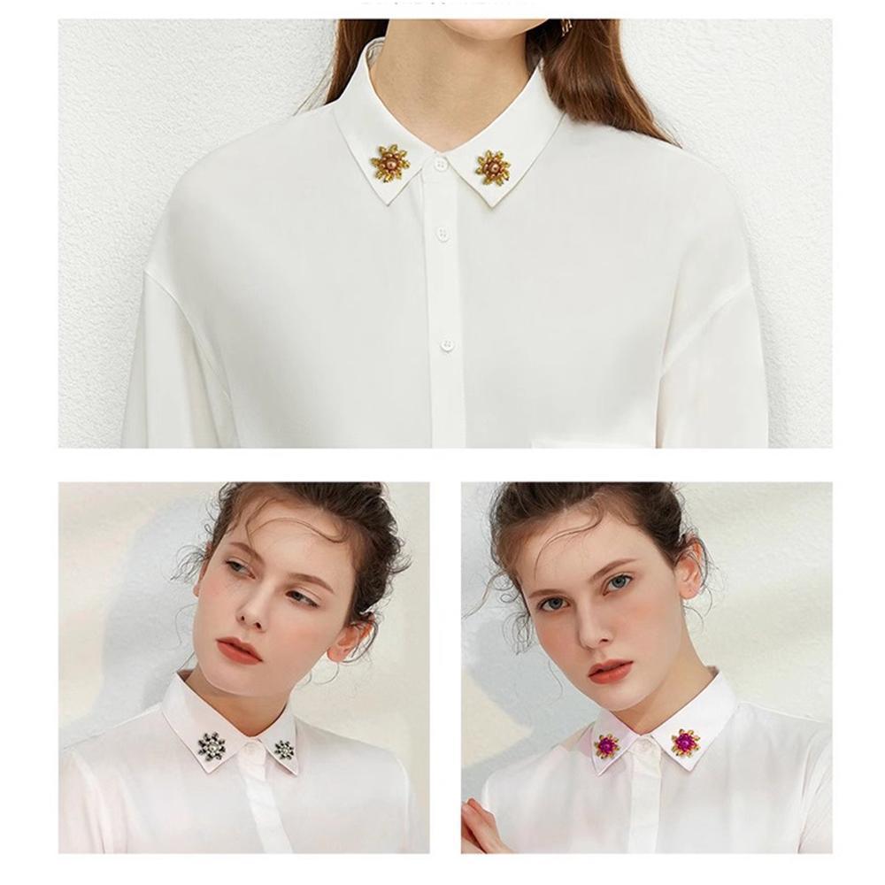 Imitation Pearl Brooch Elegant Jewelry Fashion Accessory Women Ladies Gift - Sliver