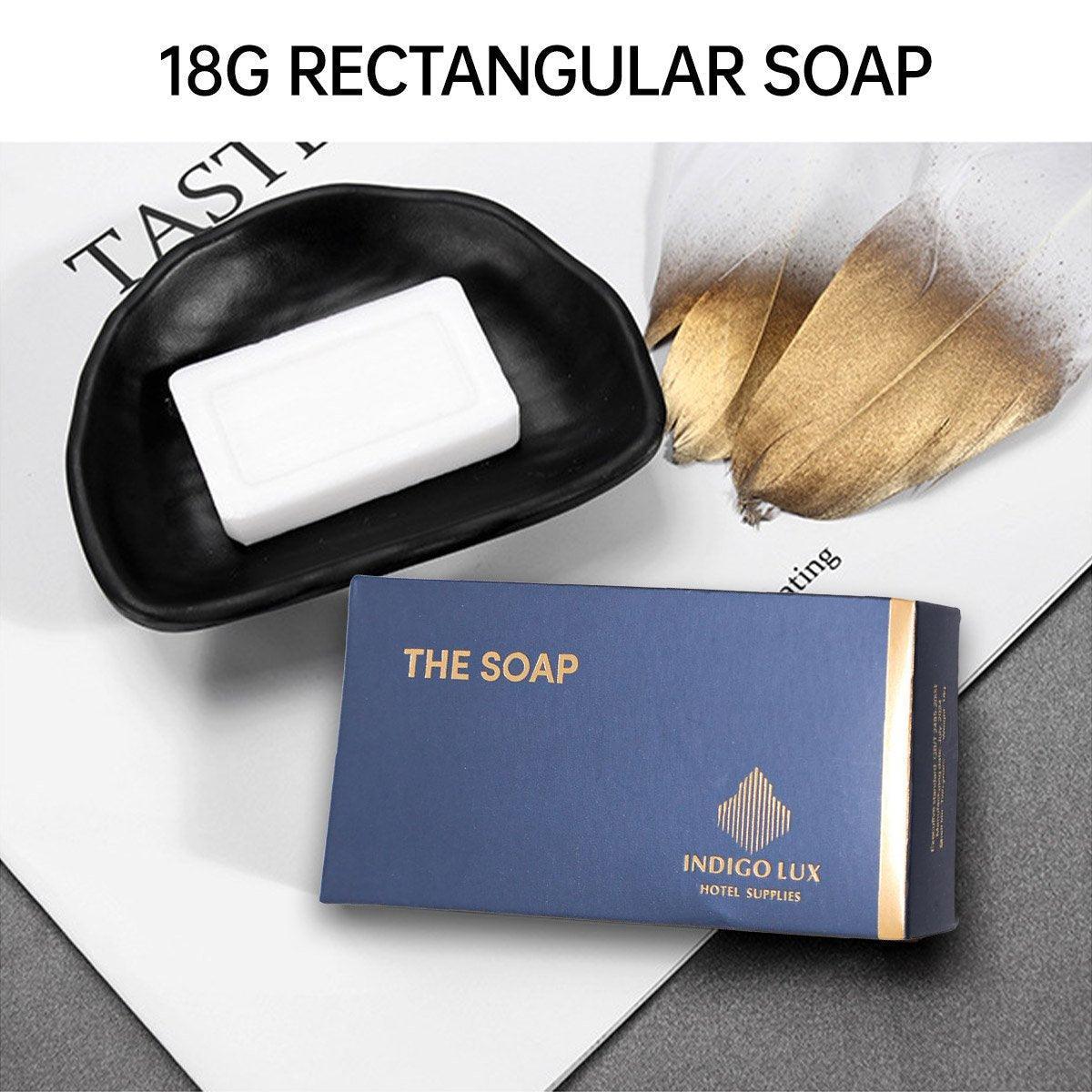 50pcs Hotel Soap Bars for Guesthouse Bathroom Travel Toiletries Set Hotel Use - Rectangle