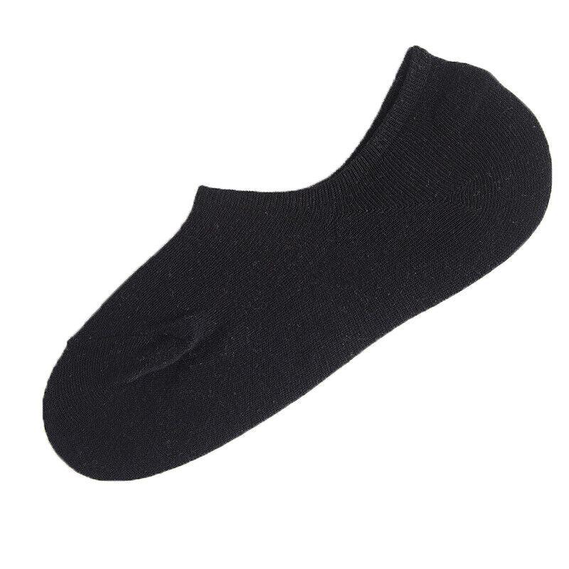 5 Pairs No Show Liner Socks Non Slip Cotton Low Cut Invisible Unisex Footies - White+Light Grey+Dark Grey+Navy*2