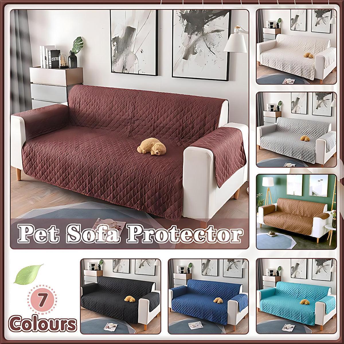 130X195cm Seater Pet Sofa Protector Cover Quilted Couch Covers Lounge Slipcover - Lake Blue