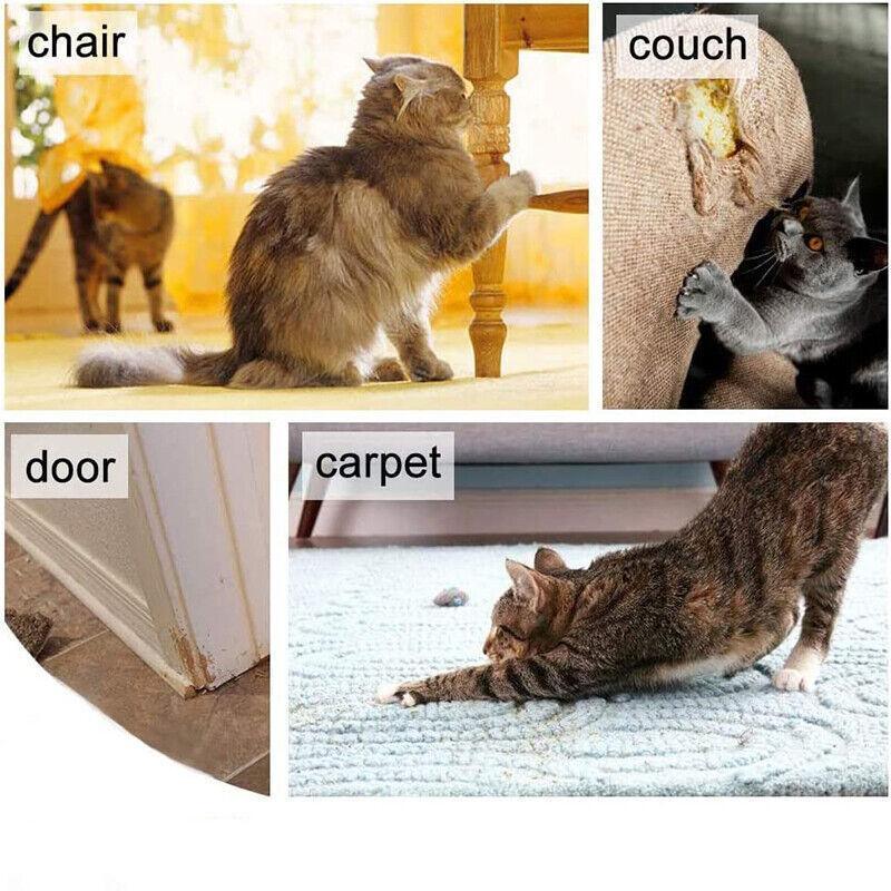 Cat Couch Sofa Scratch Guard Stickers Pet Furniture Anti-Scratching Protector - 2PCS