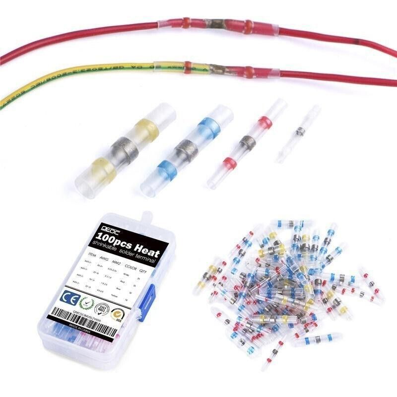 310 Piece Waterproof Heat Shrink Solder Wire Connector Sleeve Terminal Kit