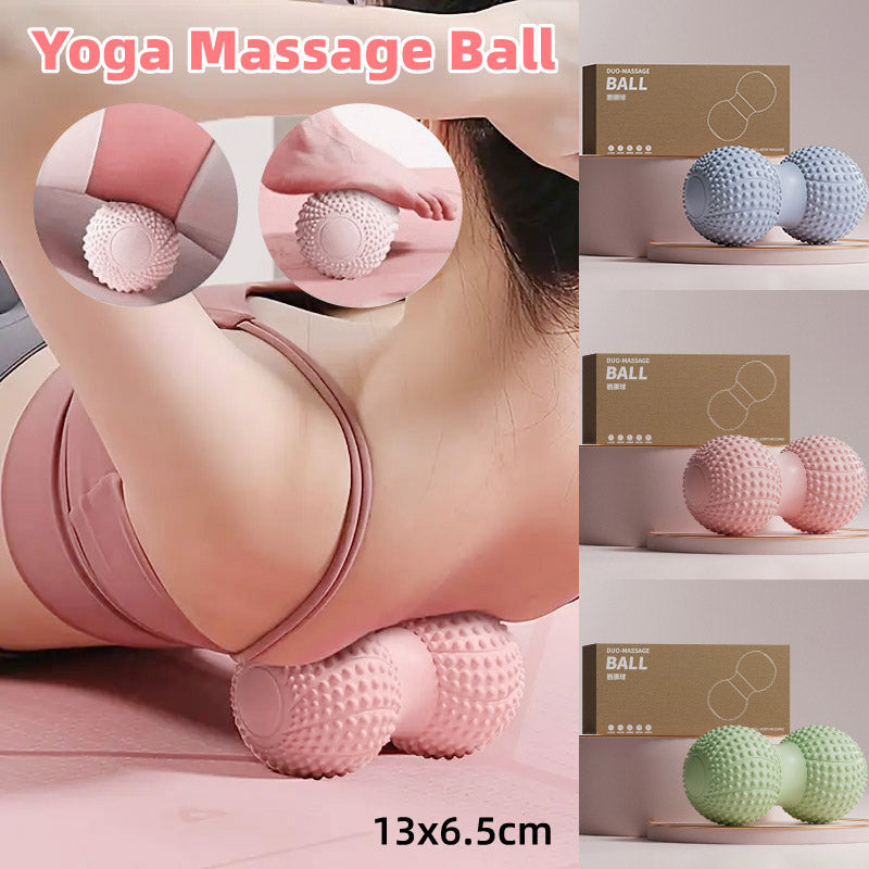 Peanut Massage Ball Foot and Muscle Relaxation Yoga Fitness Massage Tool - Grey