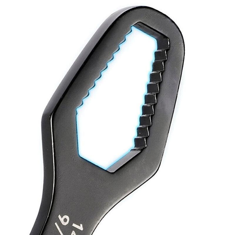 Universal Plum Screw Nuts Wrench 8-22mm Double Head Ratchet Spanner Repair Tools