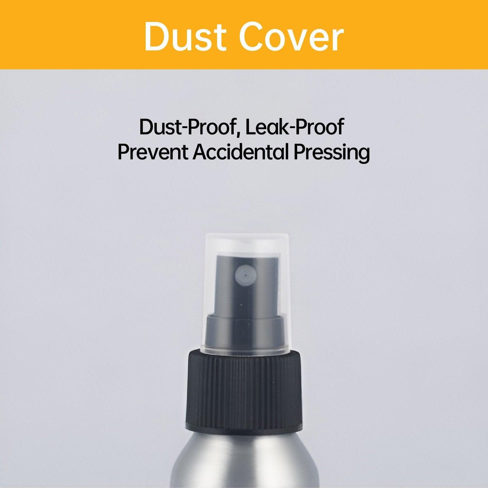 10pcs Travel Size Refillable Aluminum Spray Bottles Toner Cleaning Solution Mist - 10pcs-200ml