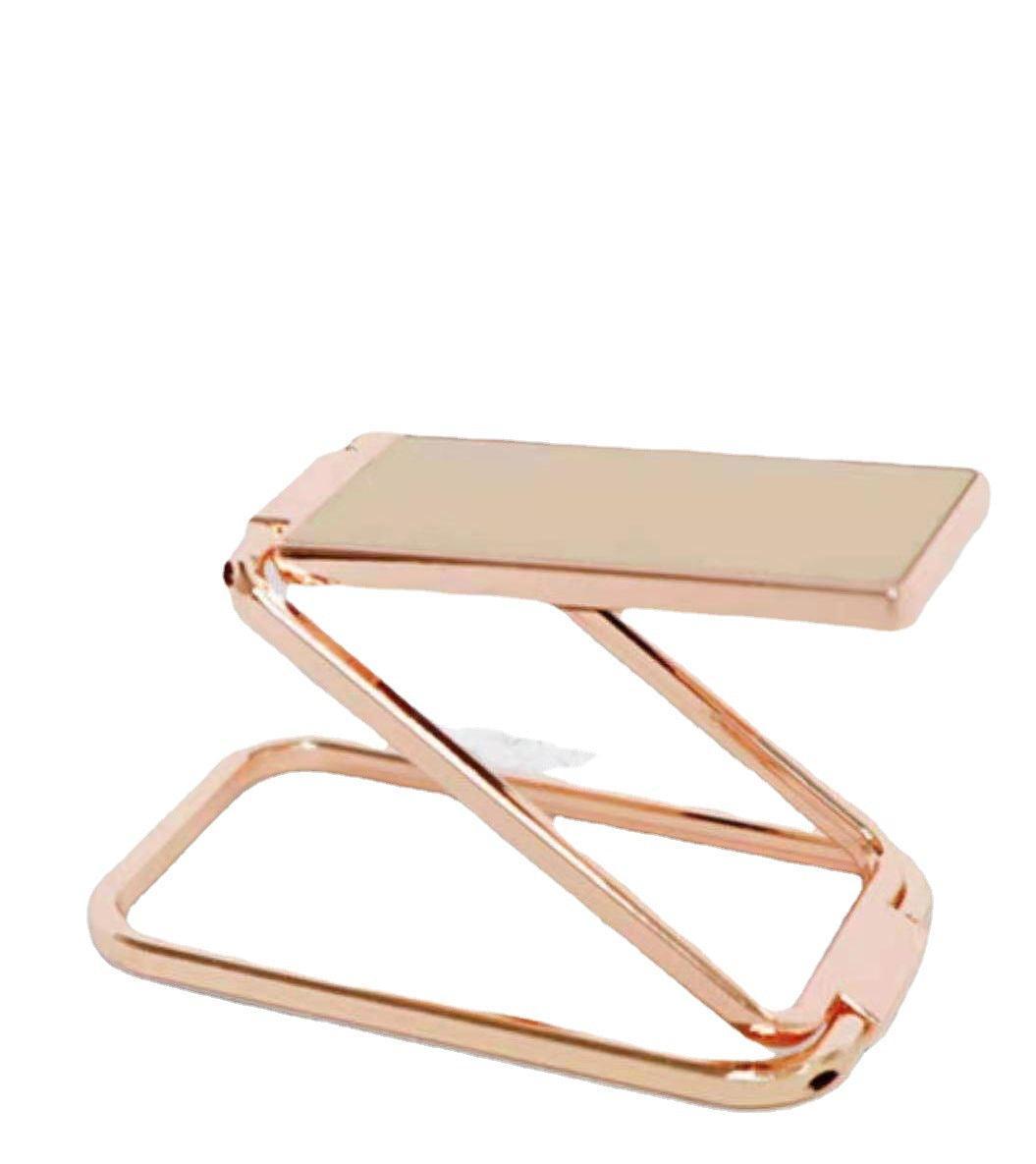 Portable Multifunctional Folding Metal Mobile Phone Holder Bracket Desktop Stand - Silver