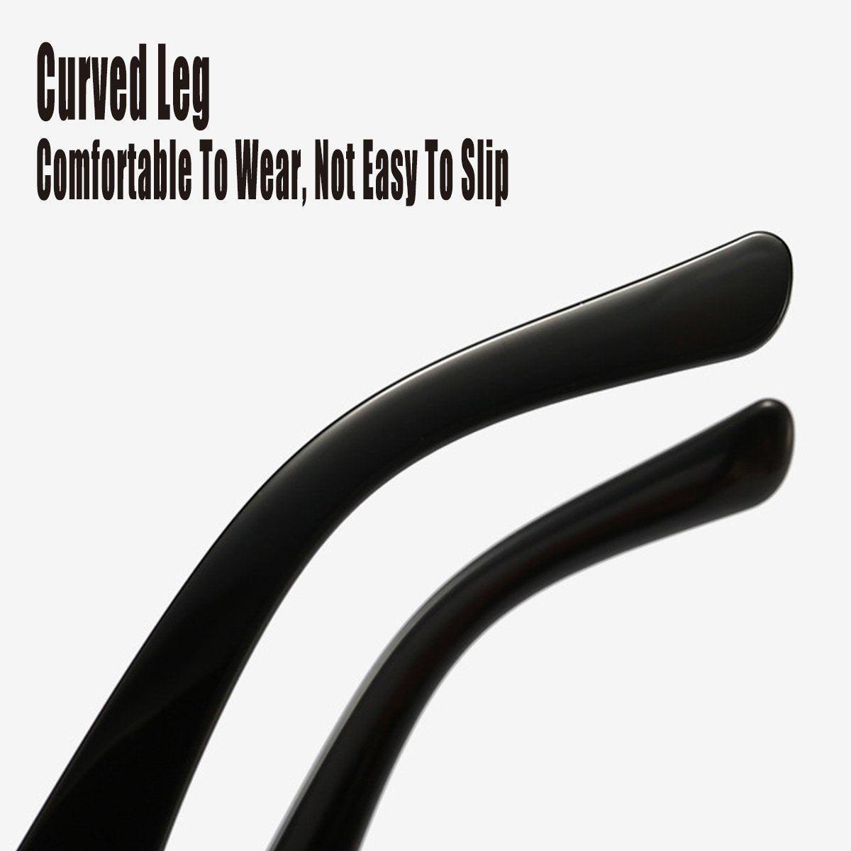 Unisex Fashion Small Frame Sunglasses Colorful Rectangle Glasses Shades Goggles - White Frame+Purple Lens