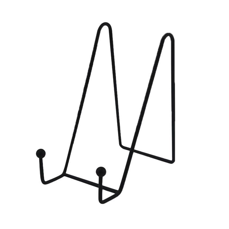 Iron Display Stand Dish Rack-Plate Bowl Picture Frame Photo Book Pedestal Holder - Rose Gold-L