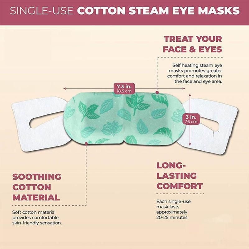 3Pcs Steam Warm Eye Pad Mask Relieve Fatigue Over Worked Eyes Comfortable Health