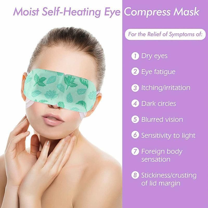 3Pcs Steam Warm Eye Pad Mask Relieve Fatigue Over Worked Eyes Comfortable Health