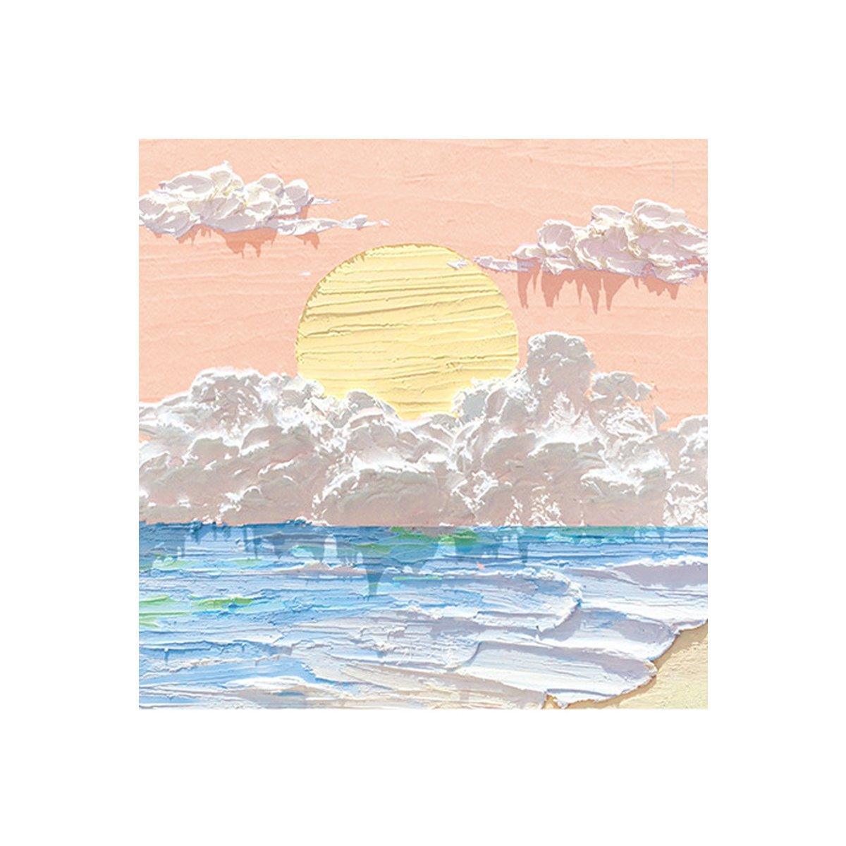 800 Sheets Colorful Oil Painting Sticky Notes Memo Pads Self-Adhesive Notes - 3#