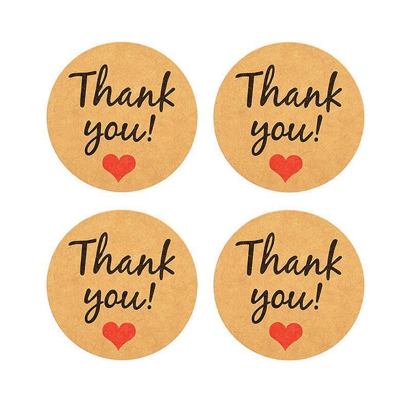 UP TO 80PCS Stickers Labels Thank You Stickers Gift Wrapping Craft Scrapbook DIY - 12*5PCS Style 4