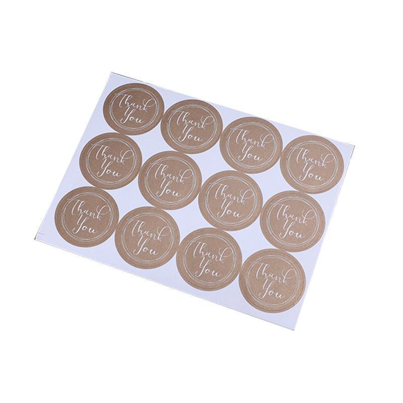 UP TO 80PCS Stickers Labels Thank You Stickers Gift Wrapping Craft Scrapbook DIY - 12*5PCS Style 4