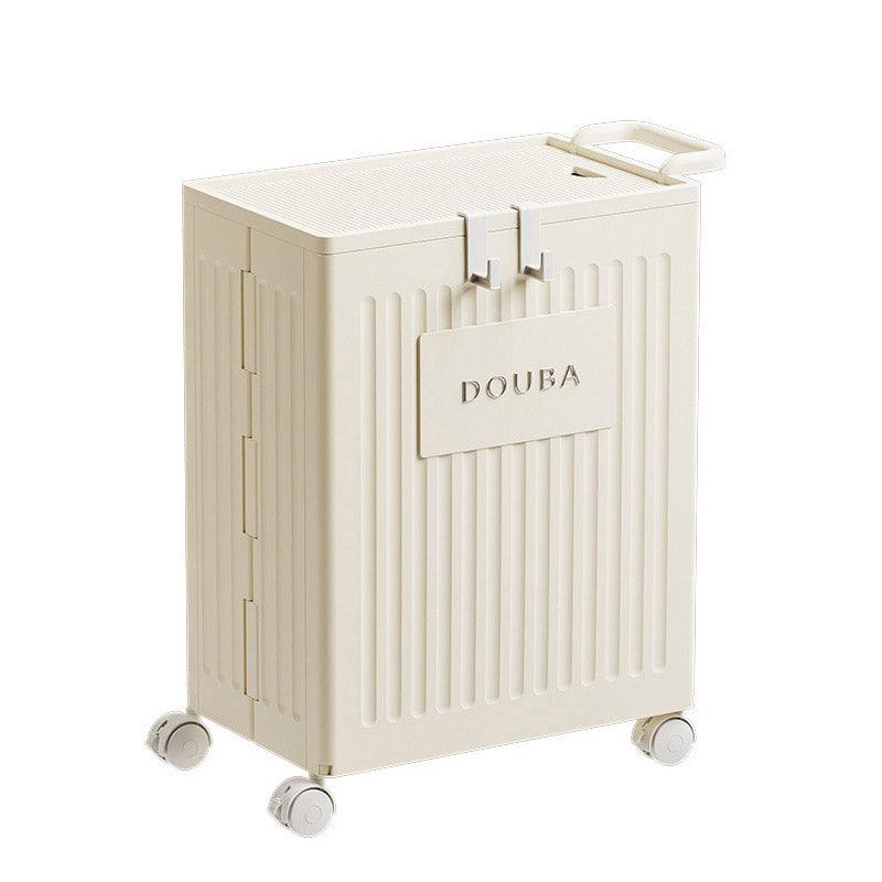 Fitness Storage Basket Organizer Tube with Wheeled Basket for Home Use and Gym