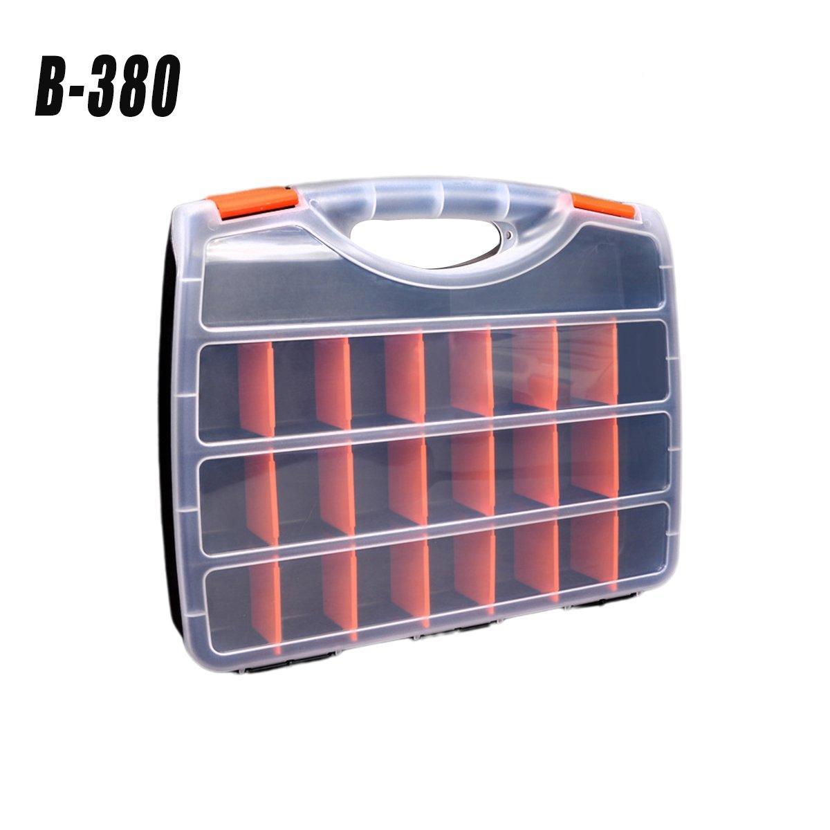 Clear Plastic Storage Box Multi Compartment Organizer for Small Parts Beads - BF-312