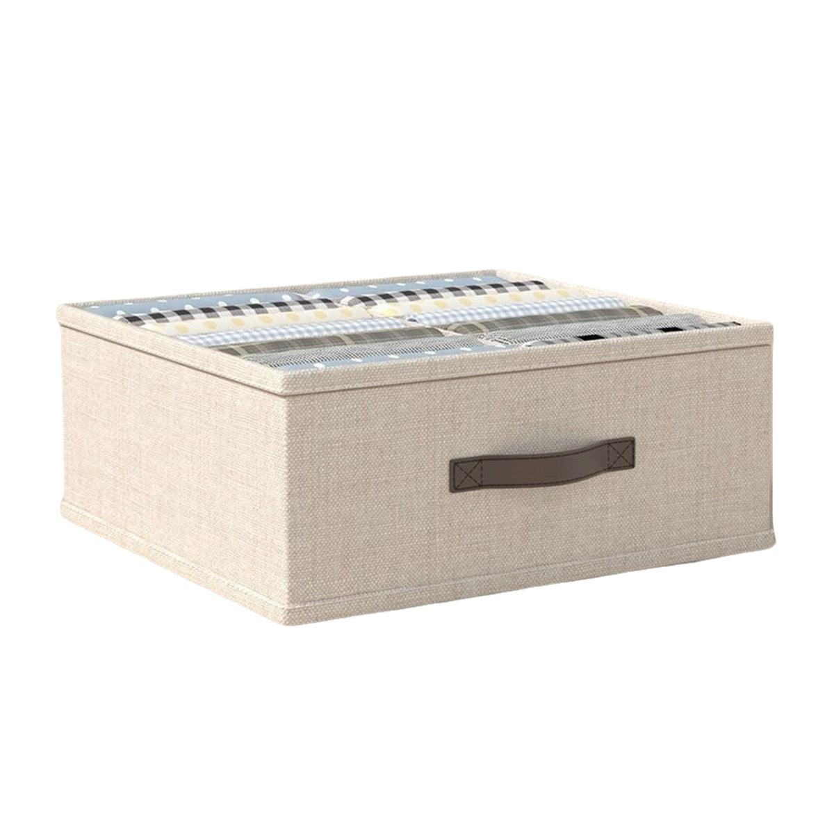 Closet Organizers Storage Bins Portable Washable Organizer for Clothing Socks - Grey-16 Grids