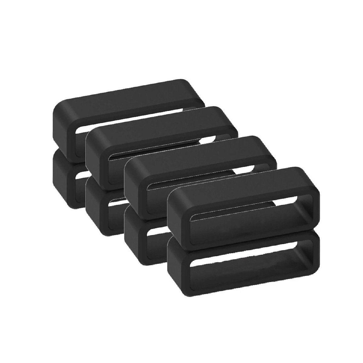 4/8pcs Watch Silicone Gel Ring Bracelet Rubber Bands for Men Women Fashion - 22mm-8pcs