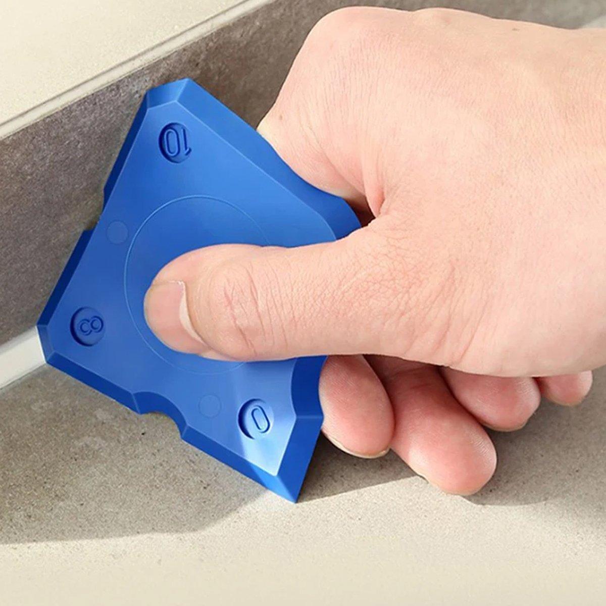 20pcs Caulk Smear Scraper Set Kitchen Bathroom Sink Sealant Joint Finishing Tool - Sky Blue