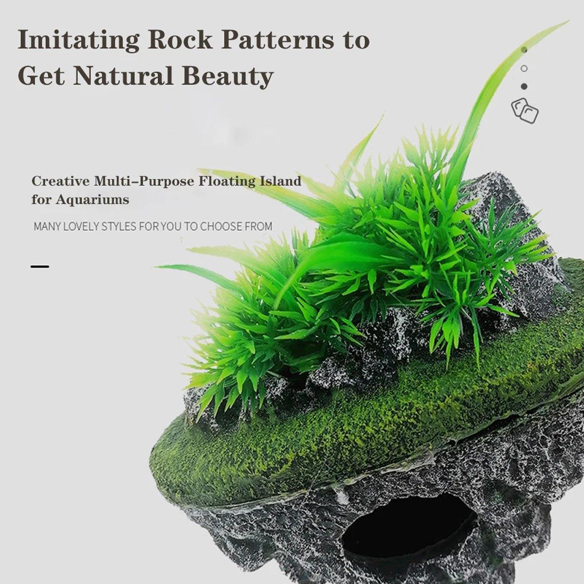 Fish Tank Aquascape Hoverstone Decoration Natural Rock Landscaping for Aquarium - L