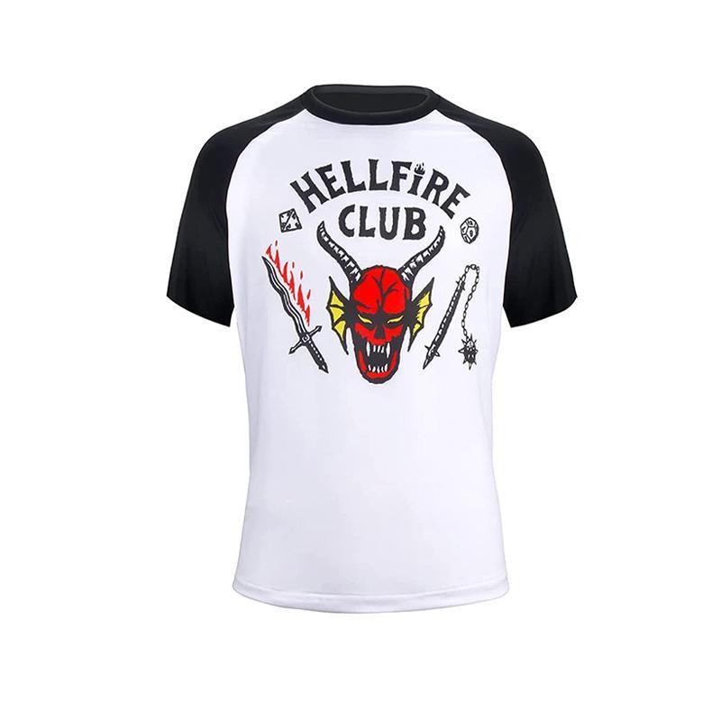Stranger Things  Hellfire Club Short Shirt Sleeve Baseball Unisex T-Shirt  S~XXL AU - L