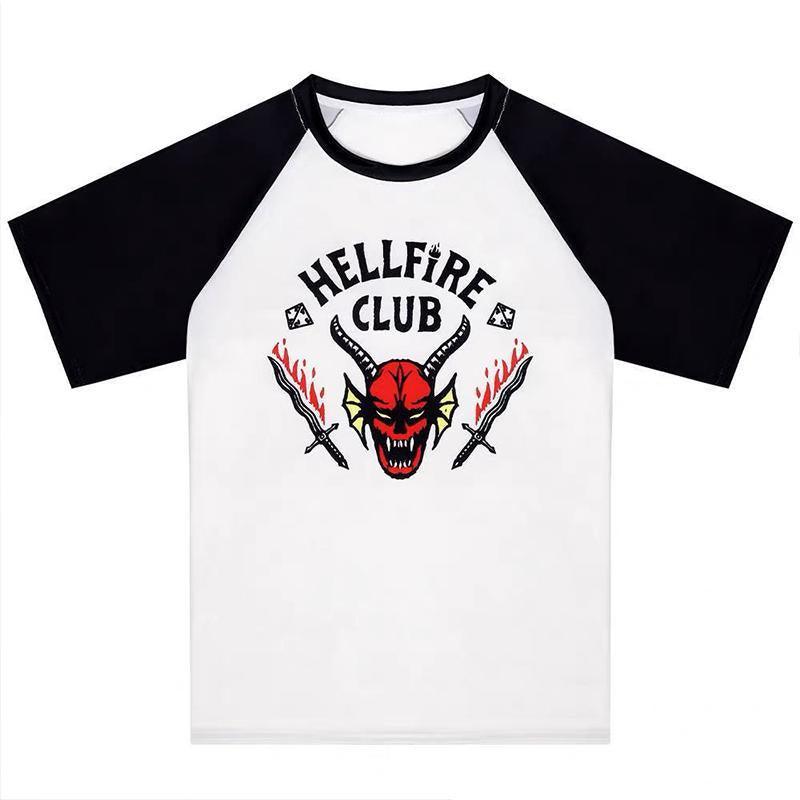 Stranger Things  Hellfire Club Short Shirt Sleeve Baseball Unisex T-Shirt  S~XXL AU - XL