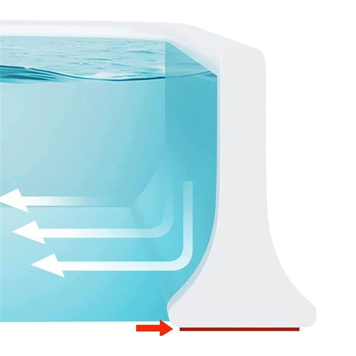 100-300CM Silicone Shower Water Barrier Bathroom Waterproof Strip Self-Adhesive - 100CM