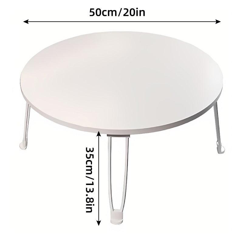 Small Foldable Computer Desk Portable Bed Table Round Home Office Laptop Stand