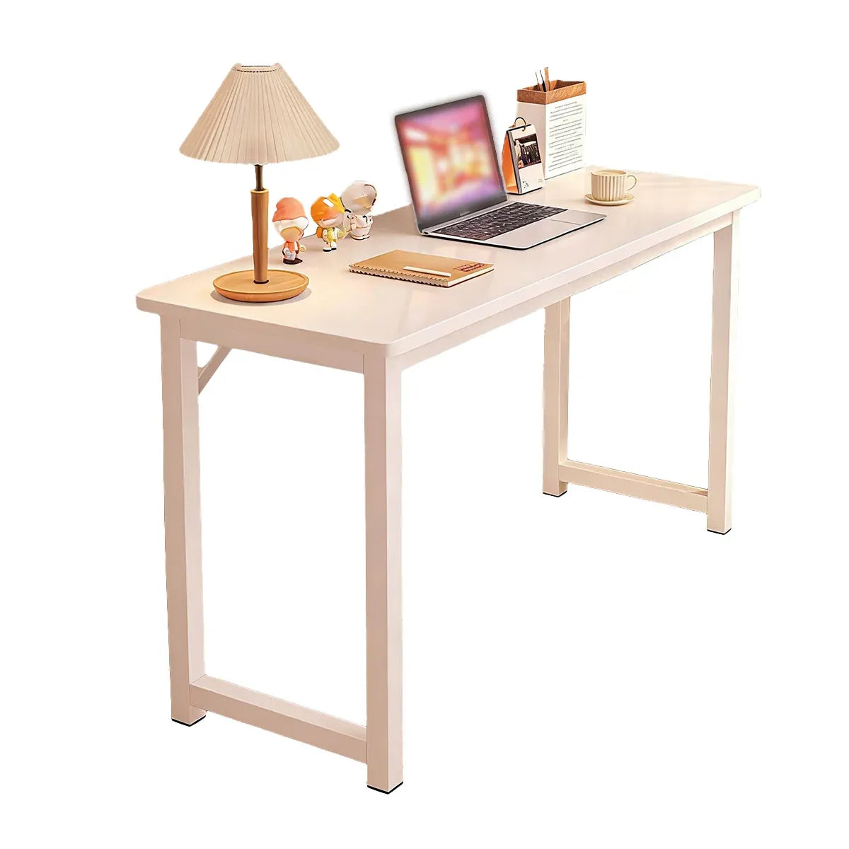 Long Narrow Study Workbench Computer Desk Writing Table For Home Office Compact
