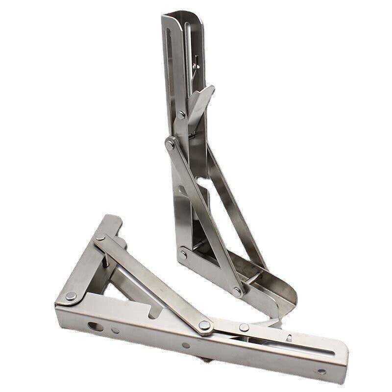 10-20" Heavy-Duty Stainless Steel Folding Table Bracket 200Kg Load - 20In(2PCS)