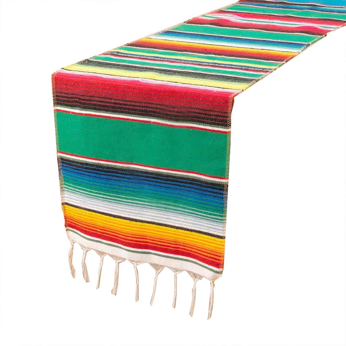 Woven Blanket Tassel Party Tablecloth Home Decoration Table Flags Cover Cloth - Dark Blue