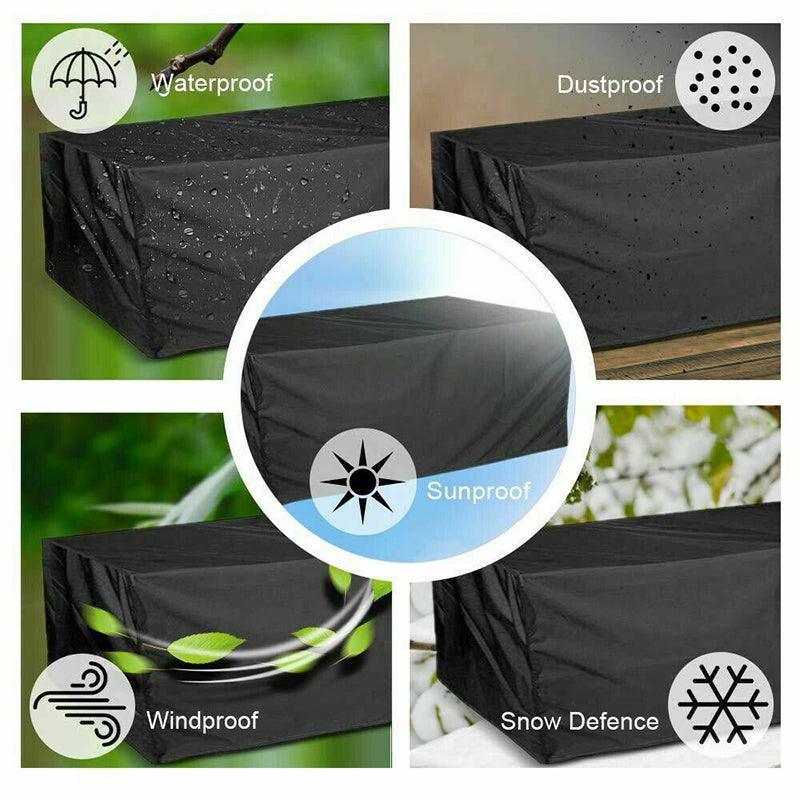 Waterproof Outdoor Furniture Cover Garden Patio Rain Uv Table Protector Chair - 126*126*74