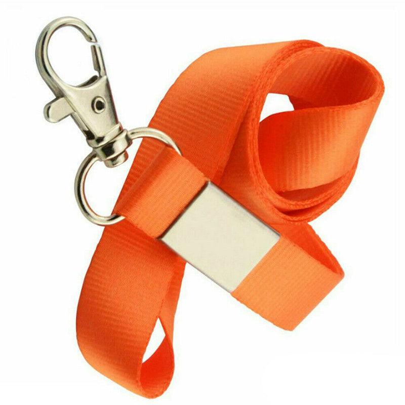 Neck Strap with Clip for ID Badge Name Tag Card Holder Lanyard - Rose Red