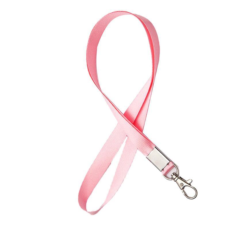 Neck Strap with Clip for ID Badge Name Tag Card Holder Lanyard - Rose Red