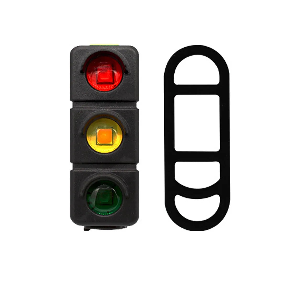1-Piece USB-Rechargeable Three-Colour Bicycle Tail Light