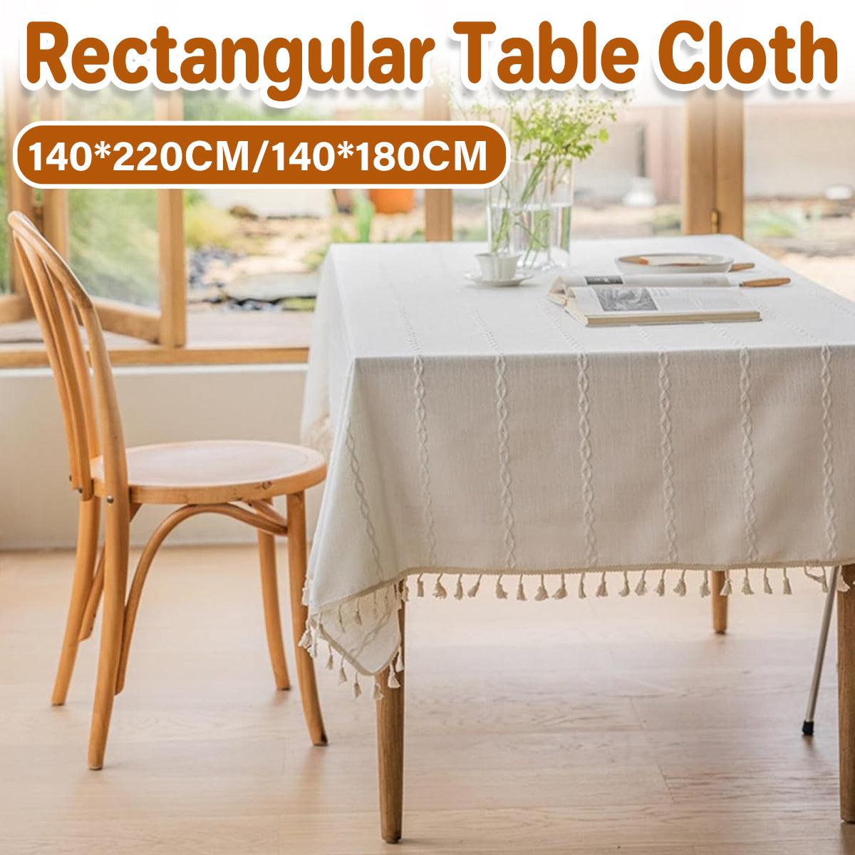 Rectangular Tablecloth Home Dining Table Cover Coffee Table Cloth Waterproof - 140x220cm