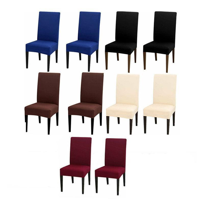 6X Stretch Chair Cover Seat Covers Spandex Washable Banquet Wedding Party Decora - Black