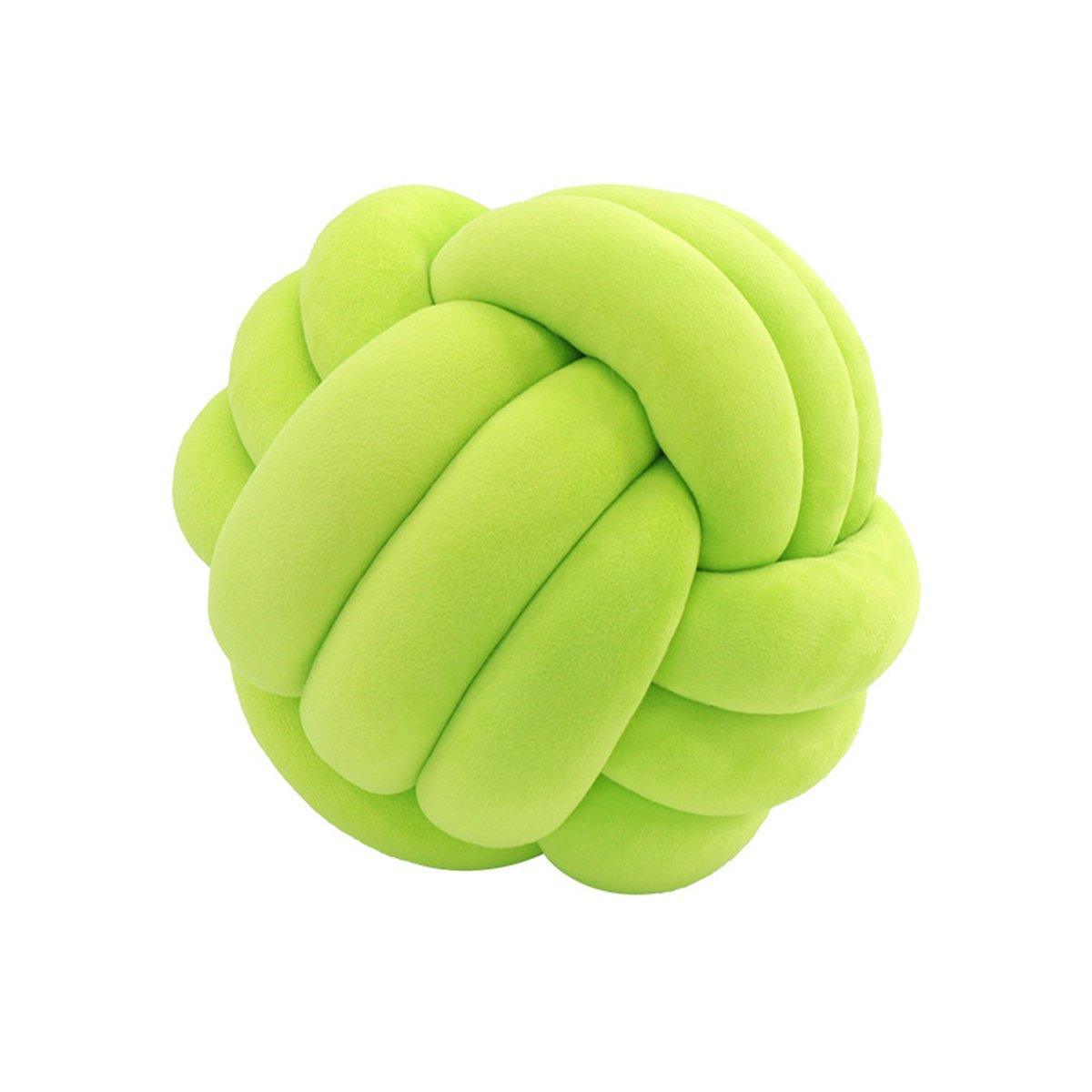Three-Strand Braided Round Pillow Sofa Cushion Decorative Pillow for Living Room - Cream White
