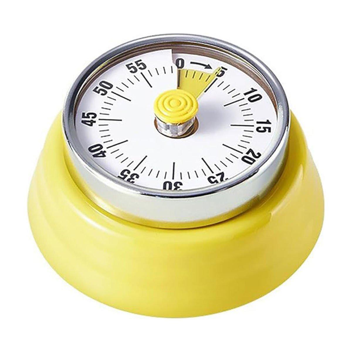 60 Minutes Visual Analog Timer Countdown Clock Time Management Kitchen Tool - Red