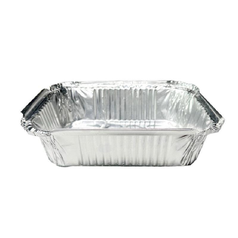 125PCS Disposable Quadrate Tin Foil Pans Oven Grill Safe Non-Stick Baking Trays - 125pcs-700ml