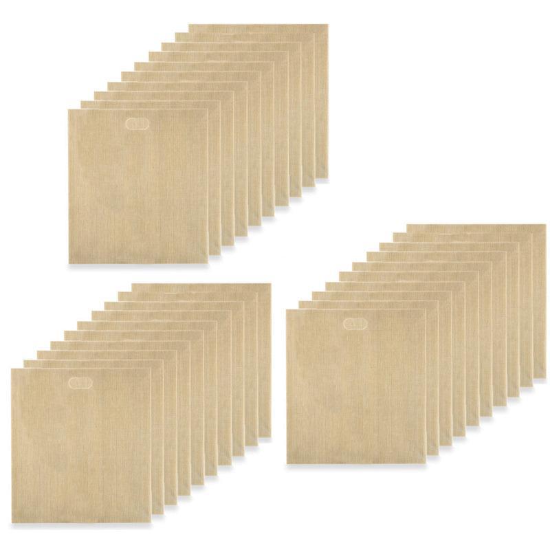 10-50Pcs Reusable Gluten-Free Toaster Bags for Sandwich Toasting - 10PCS