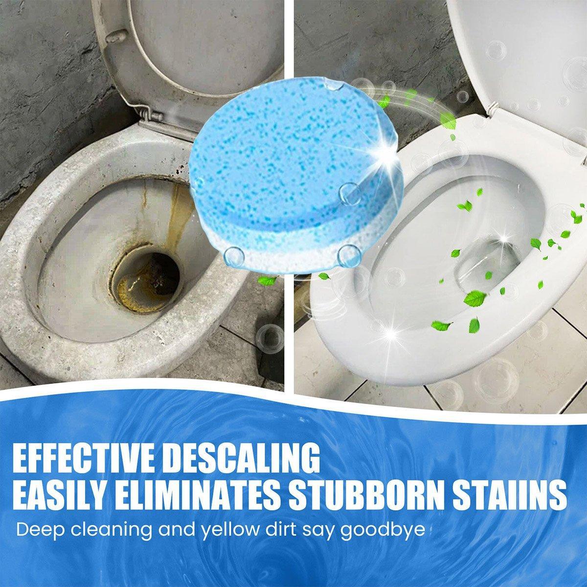 16/32pcs Effervescent Toilet Cleaning Tablets Descaling Deodorizing Odor Free - 2 boxes