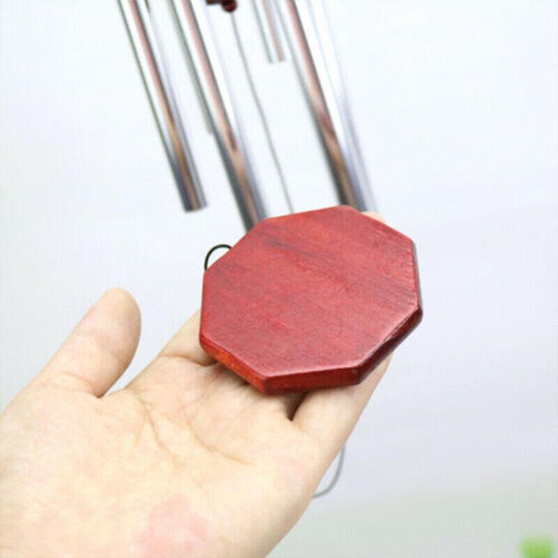 Large Deep Tone Windchime Chapel Bell Wind Chimes Outdoor Garden Home Decor Au - 6 Tubes