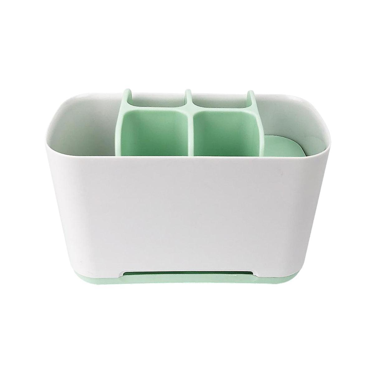 Electric Toothbrush Holder Bathroom Caddy Storage Large Multifunction Organizer - Green