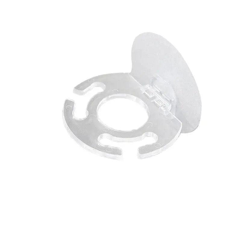 Toothbrush Holder Wall Mount Sucker Bathroom Suction Cup Toothpaste Storage Rack - Purple