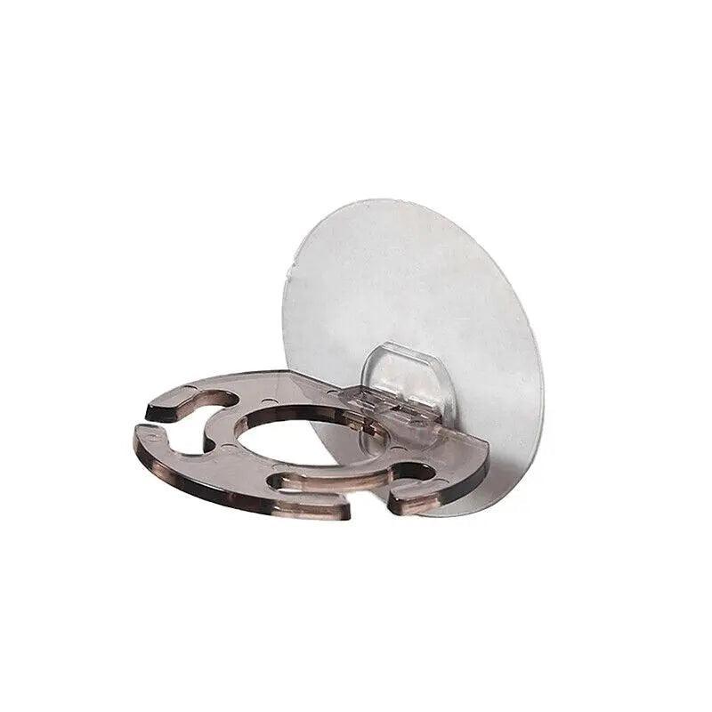 Toothbrush Holder Wall Mount Sucker Bathroom Suction Cup Toothpaste Storage Rack - Purple