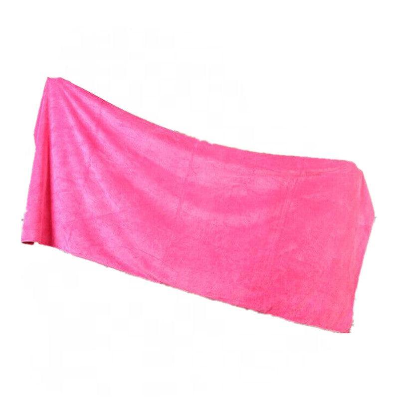 Microfiber Towel Gym Sport Footy Travel Camping Swimming Beach Bath Microfibre - Pink