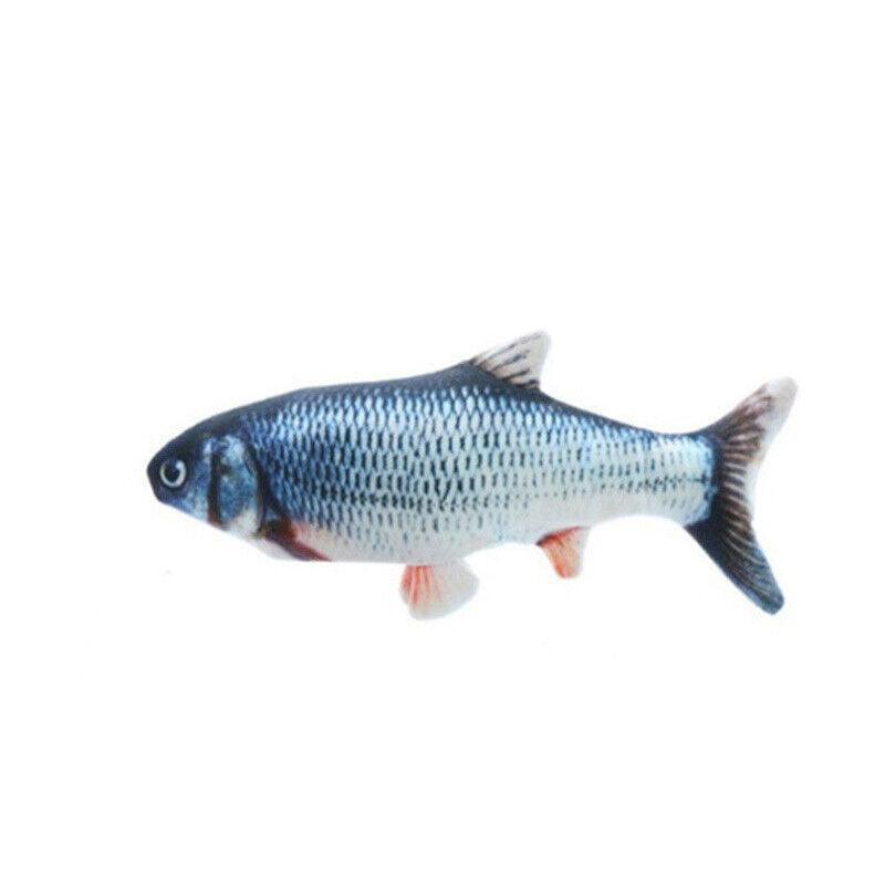 Electric Dancing Fish Kicker Cat Toy Wagging Realistic Moves Usb Rechargeable Au - Crucian Carp