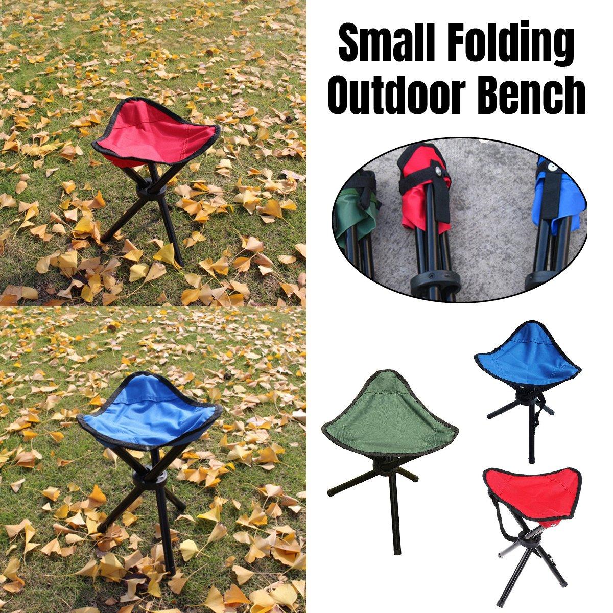 Folding Portable Beach Chair Fishing Stool Outdoor Lightweight Camping Chair - Green