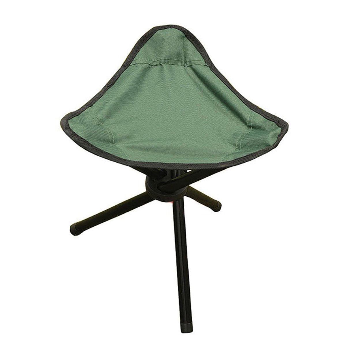 Folding Portable Beach Chair Fishing Stool Outdoor Lightweight Camping Chair - Green