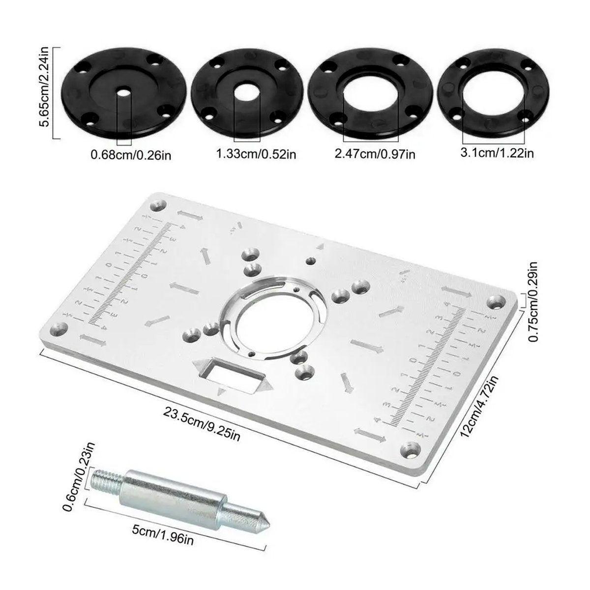 Woodworking Tools Router Table Flip Board Insert Plate for Trimming Machine Use